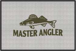 Master Angler Walleye 2 Silhouette Door Mats