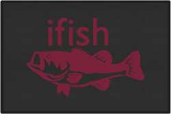 ifish Bass Silhouette Door Mats