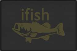 ifish Bass Silhouette Door Mats