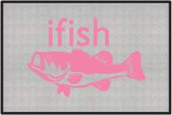 ifish Bass Silhouette Door Mats