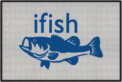 ifish Bass Silhouette Door Mats