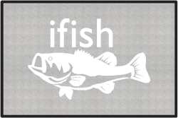 ifish Bass Silhouette Door Mats