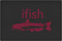 ifish Catfish Silhouette Door Mats