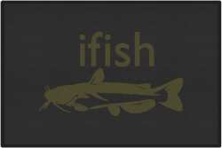 ifish Catfish Silhouette Door Mats
