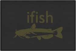 ifish Catfish Silhouette Door Mats