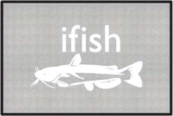 ifish Catfish Silhouette Door Mats