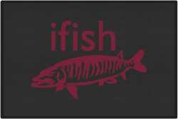 ifish Muskie Silhouette Door Mats