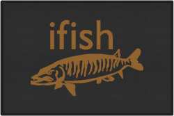 ifish Muskie Silhouette Door Mats