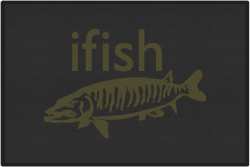 ifish Muskie Silhouette Door Mats