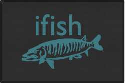 ifish Muskie Silhouette Door Mats