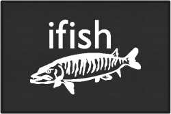 ifish Muskie Silhouette Door Mats