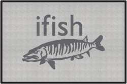 ifish Muskie Silhouette Door Mats