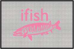 ifish Muskie Silhouette Door Mats