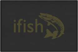 ifish Muskie 2 Silhouette Door Mats