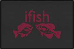 ifish Panfish Silhouette Door Mats