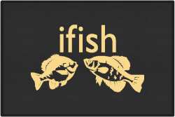 ifish Panfish Silhouette Door Mats