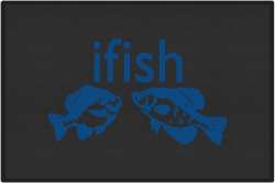 ifish Panfish Silhouette Door Mats