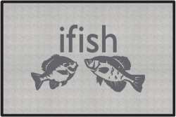 ifish Panfish Silhouette Door Mats