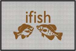 ifish Panfish Silhouette Door Mats
