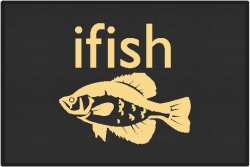 ifish Crappie Silhouette Door Mats