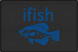 ifish Crappie Silhouette Door Mats