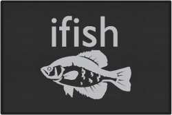 ifish Crappie Silhouette Door Mats