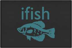 ifish Crappie Silhouette Door Mats