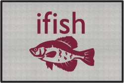 ifish Crappie Silhouette Door Mats