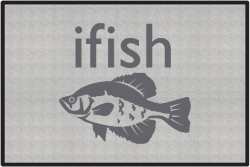 ifish Crappie Silhouette Door Mats