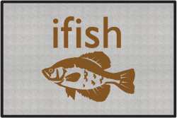 ifish Crappie Silhouette Door Mats