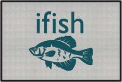 ifish Crappie Silhouette Door Mats