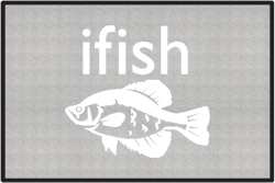 ifish Crappie Silhouette Door Mats