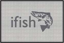 ifish Trout Silhouette Door Mats