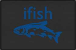 ifish Trout 2 Silhouette Door Mats