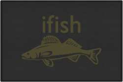 ifish Walleye Silhouette Door Mats