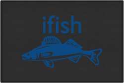 ifish Walleye Silhouette Door Mats