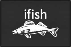 ifish Walleye Silhouette Door Mats