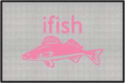 ifish Walleye Silhouette Door Mats