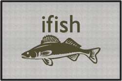 ifish Walleye Silhouette Door Mats