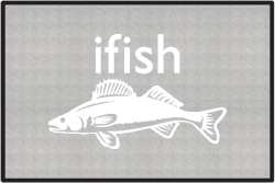 ifish Walleye Silhouette Door Mats