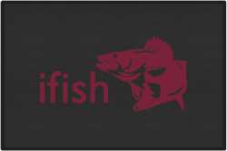 ifish Walleye 2 Silhouette Door Mats