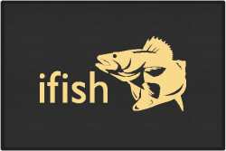 ifish Walleye 2 Silhouette Door Mats