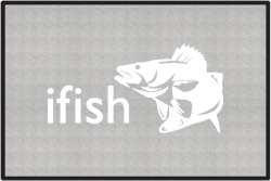 ifish Walleye 2 Silhouette Door Mats