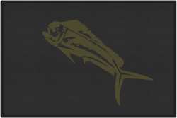 Mahi Mahi Silhouette Door Mats