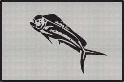 Mahi Mahi Silhouette Door Mats