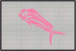 Mahi Mahi Silhouette Door Mats