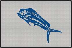 Mahi Mahi Silhouette Door Mats