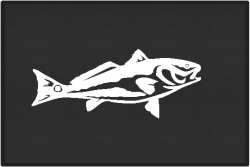 Redfish Silhouette Door Mats