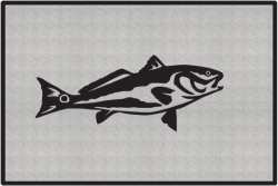 Redfish Silhouette Door Mats