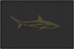 Reef Shark Silhouette Door Mats